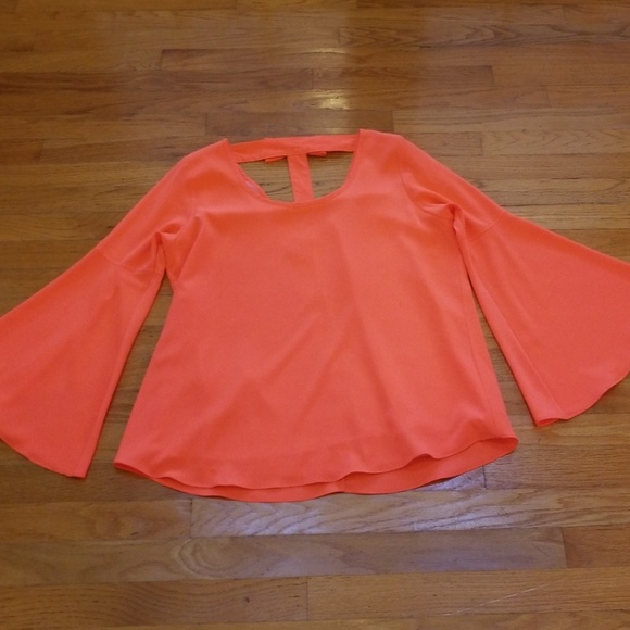 Vava by Joy Han Tops - VAVA bell sleeve top with cutout back with bow